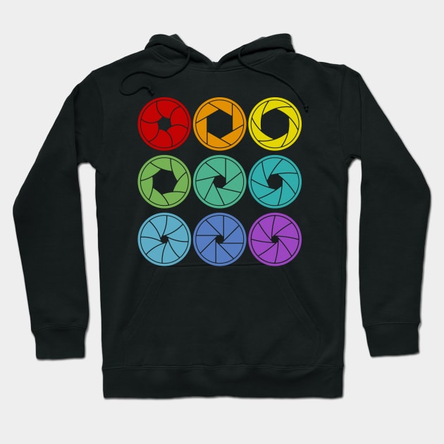 Camera Aperture Design / Photography Lover Hoodie by DankFutura